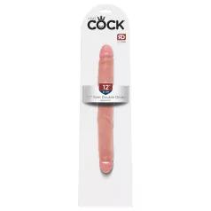   King Cock 12 Slim - realistlik topelt dildos - 31 cm - naturaalne