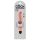 King Cock 7 Stiffy - veekindel, elutruu vibraator (18 cm) - naturaalne