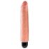 King Cock 10 Stiffy - veekindel, elutruu vibraator (25cm) - naturaalne