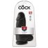 King Cock 9 Chubby iminapiga dildo munanditega 23cm must