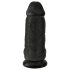 King Cock 9 Chubby iminapiga dildo munanditega 23cm must