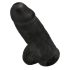 King Cock 9 Chubby iminapiga dildo munanditega 23cm must