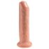 King Cock 7 - elutru dildo (18 cm) - naturaalne