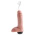 King Cock 8 - elutru dildogaasi pritsija (20cm) - naturaalne