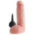 King Cock 8 - elutru dildogaasi pritsija (20cm) - naturaalne