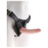 King Cock 7 - musta strap-on dildovööga