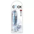 King Cock Clear 6 - realistlik dildoga munanditega iminapp, 15 cm