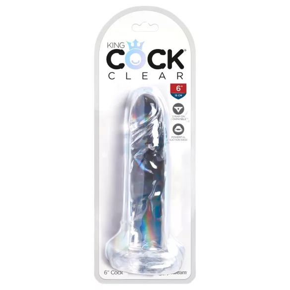 King Cock Clear 6 - iminapaga dildo (17,8 cm)