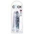 King Cock Clear 6 - iminapaga dildot (15 cm)