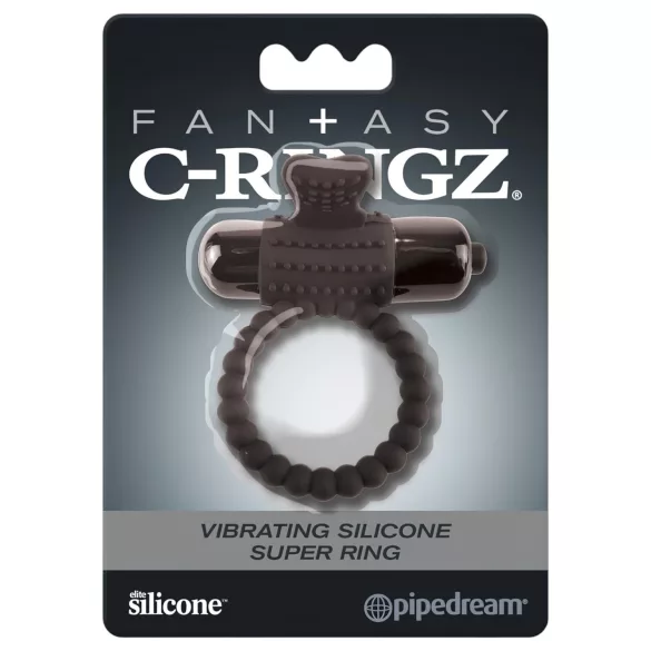 Pipedream Fantasy C-Ringz - vibreeriv peeniserõngas - must
