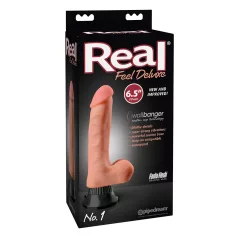   Real Feel Deluxe No.1 - munanditega realistlik vibraator - naturaalne