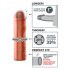 X-TENSION Perfect 1 - realistlik peenisemansett (17,7 cm) - naturaalne