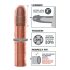 X-TENSION Perfect 3 - elutru peenisehülss (22,8 cm) - naturaalne