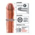 X-TENSION Mega 2 - elutruu peenisekate (20,3 cm) - naturaalne