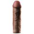 X-TENSION Mega 2 - elutruu peenisehülsi (20,3 cm) - tume naturaalne
