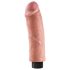 King Cock 8 - painduv, elutru vibraator (25 cm)