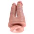 King Cock Double Penetrator - elutruu topelt dildo (naturaalne)
