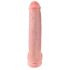 King Cock 15 - iminappidega munanditega dildo (38 cm) - naturaalne