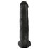 King Cock 15 - iminapaga dildoga munanditega (38 cm) - must