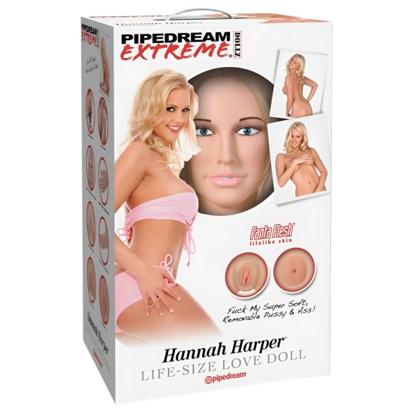 Pipedream Hannah Harper - elusuuruses kumminaine 3D näoga