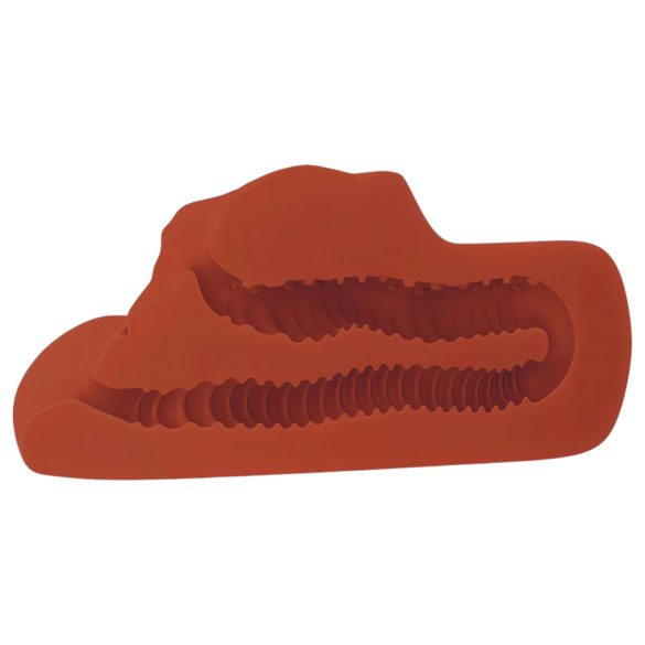 PDX - masturbaator 2in1 - realistlik topelt tupik ja suu - pruun