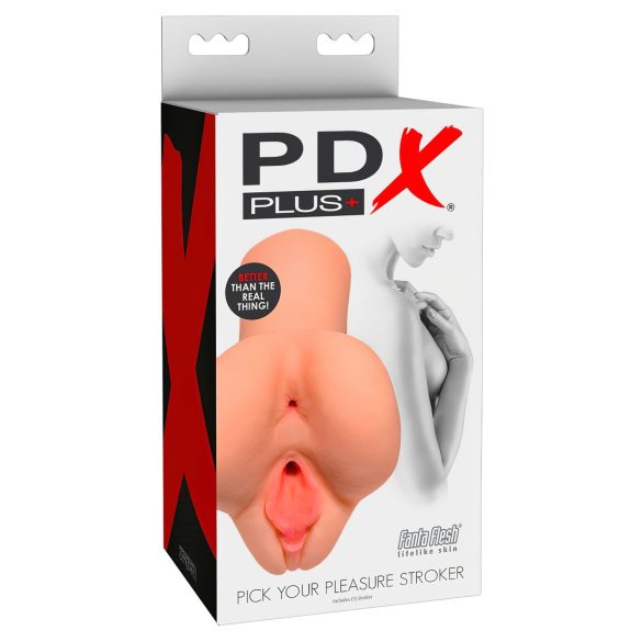 PDX Pick Your Pleasure - 2in1 elutru masturbaator (naturaalne)