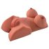 PDX Perfect DD's - torso kahe naudingukanaliga - (pruun)