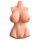 PDX Perfect 10 - suurte rindadega torsomastrubaator (naturaalne)