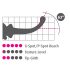 Icicles No. 87 - G+P-punkti klaasist dildo (must)