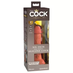 King Cock Elite 6 - realistlik dildo iminapaga 15cm - tume