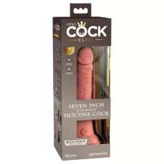   King Cock Elite - realistlik dildoga iminapaga - 18cm naturaalne