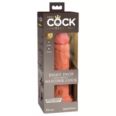 King Cock Elite 8 - iminapaga dildo 20cm - tume naturaalne
