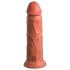 King Cock Elite 8 - iminapaga dildo 20cm - tume naturaalne