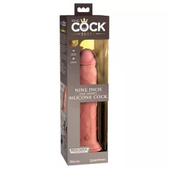   King Cock Elite 9 - realistlik dildoga iminapaga - 23cm naturaalne