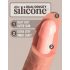 King Cock Elite 6 - elutru vibrator 15cm (tume naturaalne)