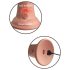 King Cock Elite 6 - elutru vibrator 15cm (tume naturaalne)