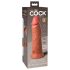 King Cock Elite 8 - realistlik vibraator 20 cm - tume naturaalne