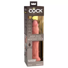 King Cock Elite 9 - vibraator iminapaga 23 cm - naturaalne