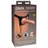 King Cock Elite Beginner's - kinnitusega dildo (naturaalne)
