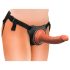 King Cock Elite Comfy - kinnitatav dildo rakmete ja pimedas looduse toonis
