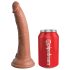 King Cock Elite Comfy - kinnitatav dildo rakmete ja pimedas looduse toonis