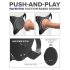 Body Dock G-punkti pro - juhtmevaba must strap-on