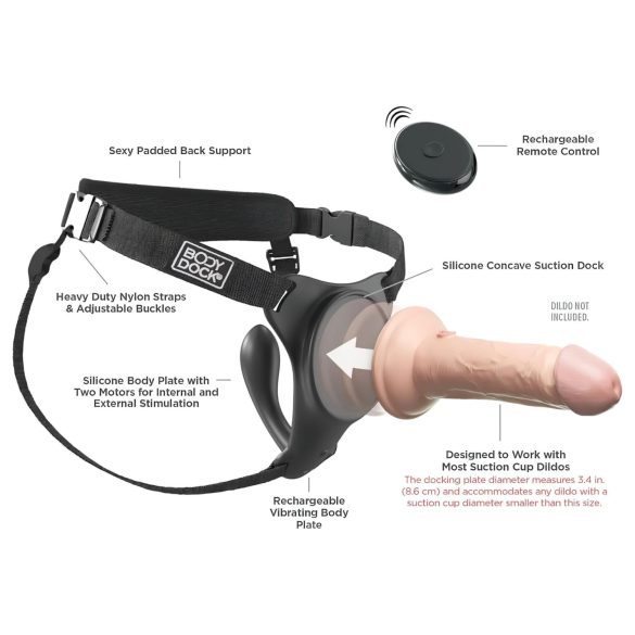 Body Dock - G-punkti ja Silexd 7 strap-on dildo