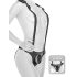 Body Dock - must püksiku rakmed peenisega