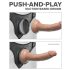 Body Dock - must püksiku rakmed peenisega