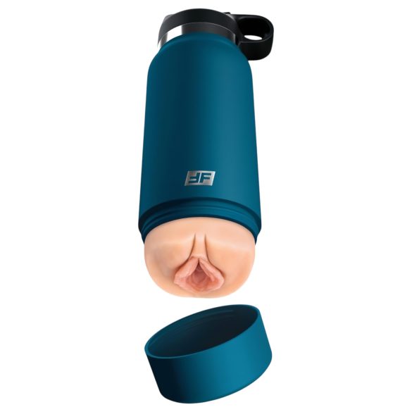 Fuck Flask Private Pleaser - kunstvagiinaga kolb (sinine-naturaalne)