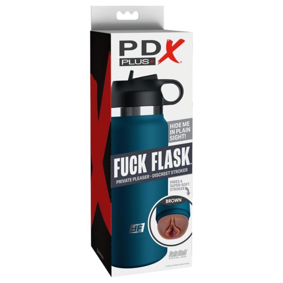Fuck Flask Private Pleaser - masturbaator pudelis - sinine/pruun