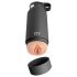 Salajane nauding Flask - kunsttupp pudelis (must-naturell)