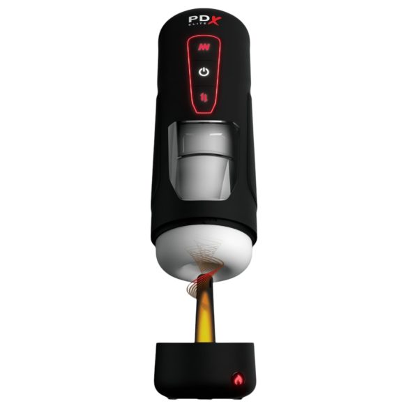 PDX Elite Milk Me Hotter - soojendav masturbaator (must)