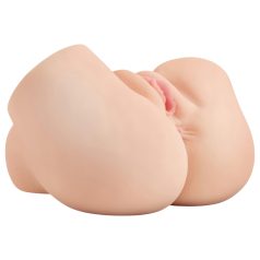   PDX Elite - imemisev, vibreeriv 2in1 masturbaator (naturaalne)